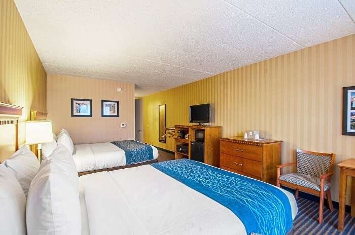 Comfort Inn Arlington Boulevard 2 Bedded Queen Bedroom